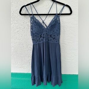 Pink Victoria’s Secret Navy Lace Mini Dress XS